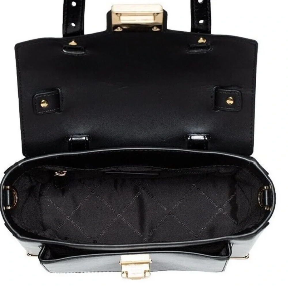 MICHAEL KORS Manhattan Medium Patent Satchel Crossbody